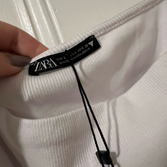 Zara Puff Sleeve Crop Top, L - Picture 5 of 7